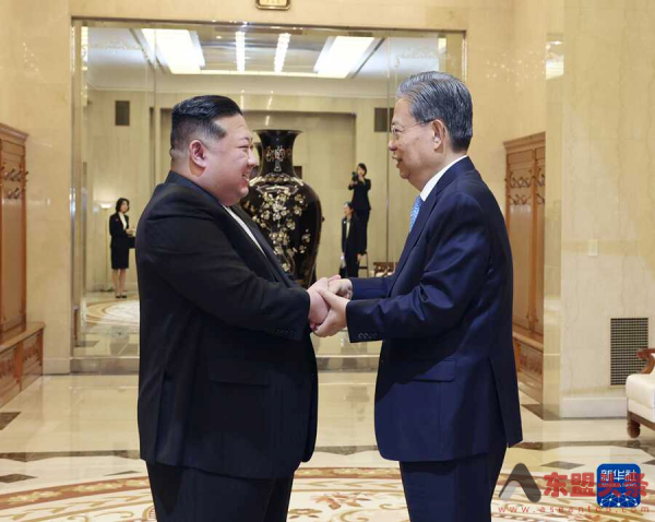中国全国人大常委会委员长赵乐际会见朝鲜劳动党总书记、国务委员长金正恩
