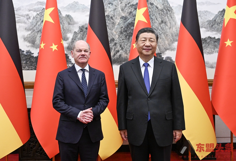 中国国家主席习近平会见德国总理朔尔茨