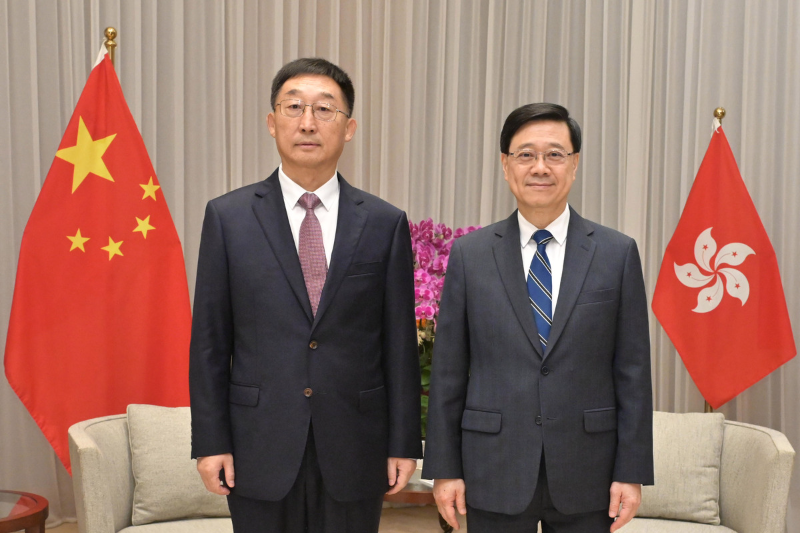 香港特首会见广西党委书记：相信香港与东盟贸易投资继续扩大 同时促进广西外贸