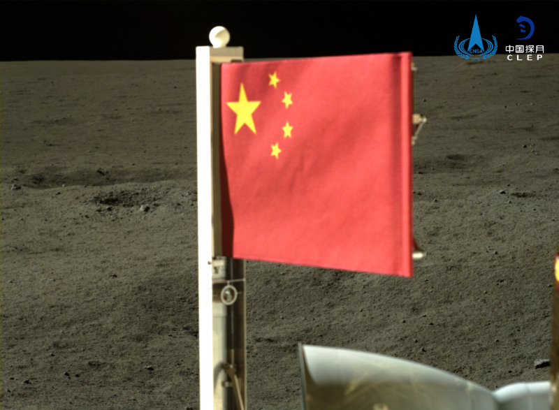 中国五星红旗再次闪耀月球