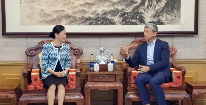 中国—东盟博览会秘书处秘书长拜会中国驻缅甸大使