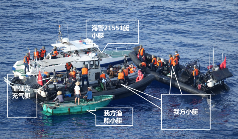 菲中南海争议：中国海警登菲船临检 菲八军人受伤一人断指  
