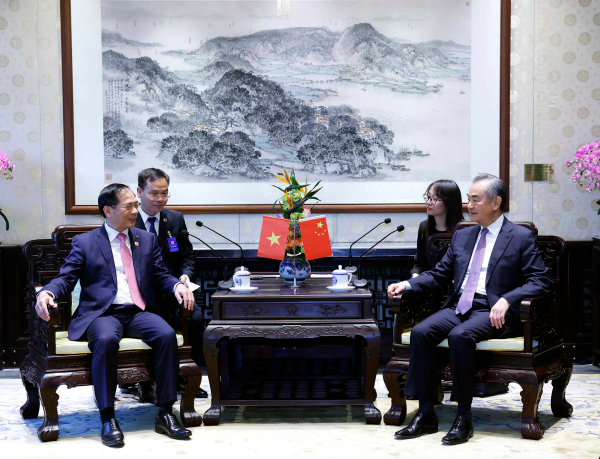 中国外长会见越南外长 越方坚决反对“台独”