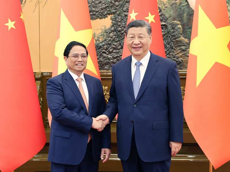 中国国家主席会见越南总理 双方要妥善处理海上问题