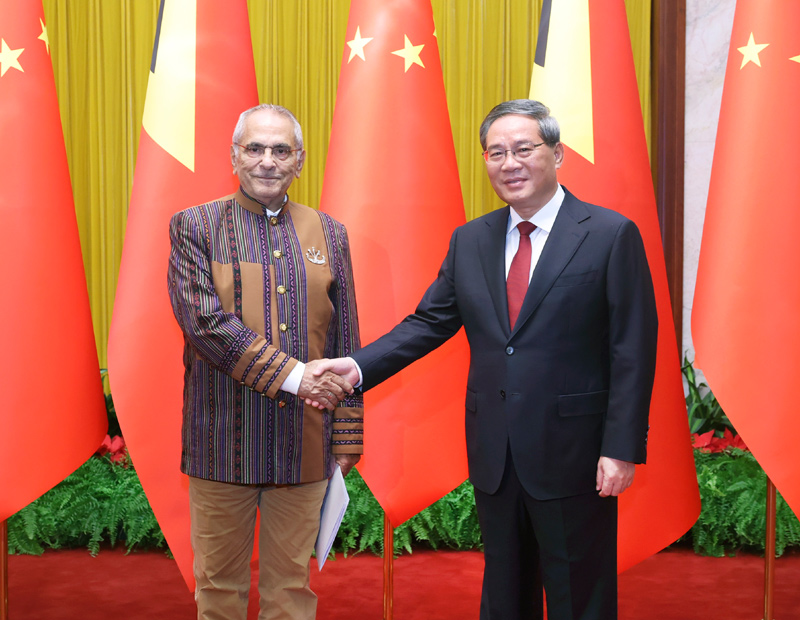 中国总理李强会见东帝汶总统奥尔塔