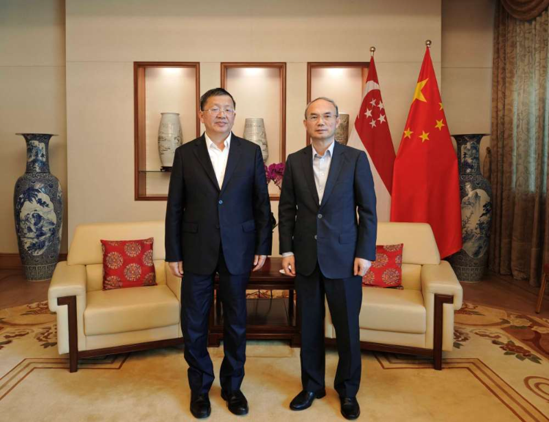 中国国家能源局局长访问新加坡 中国大使会见
