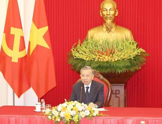 越共中央总书记、国家主席苏林与韩国总统通电话 谈及半岛和南海问题