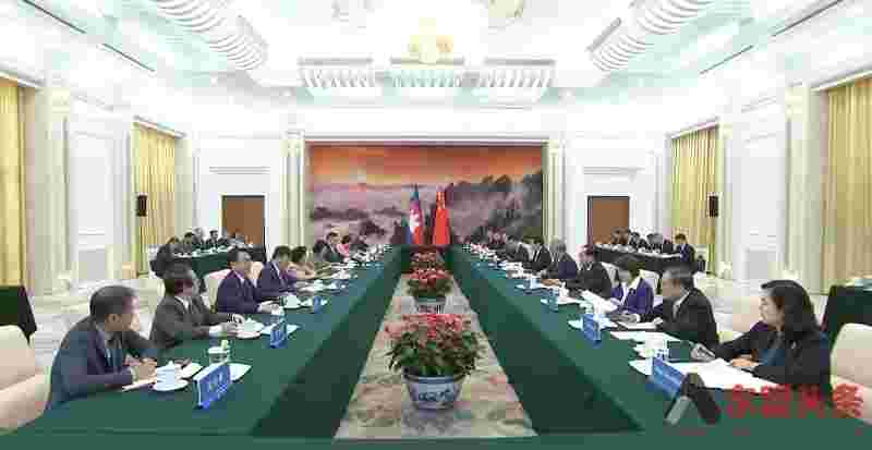 中国全国政协主席王沪宁在北京会见柬埔寨国会主席昆索达莉