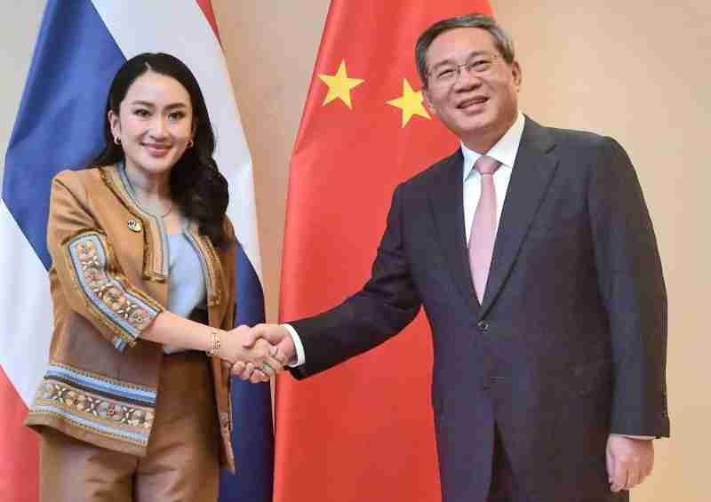 中国总理李强会见泰国总理佩通坦 推动中泰命运共同体建设