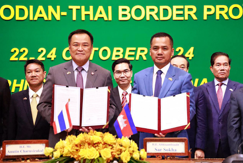 Cambodia, Thailand Resolve to Promote Cooperation between Border Provinces