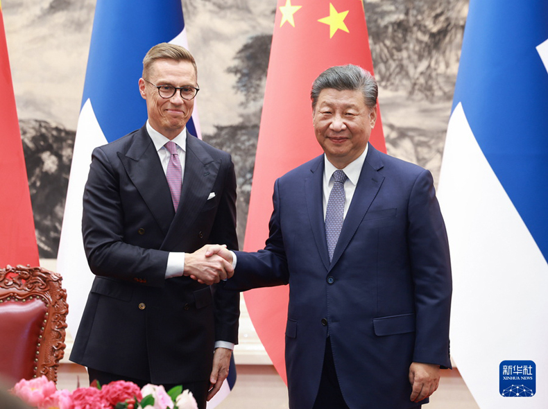中国国家主席习近平同芬兰总统斯图布会谈