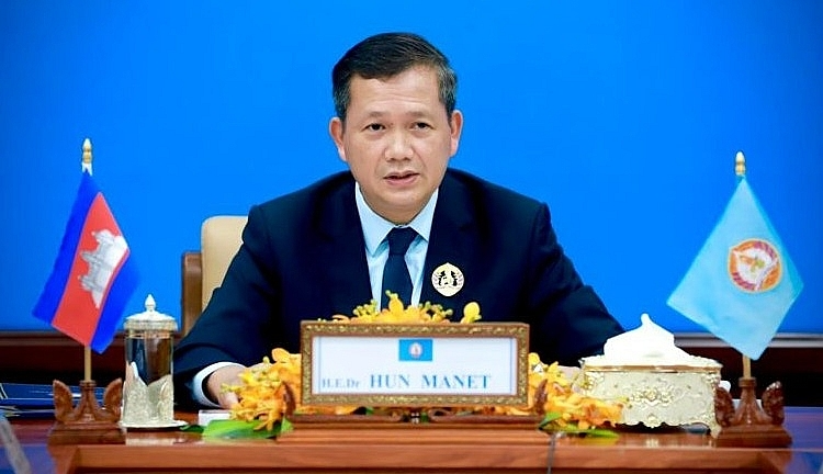 柬首相洪玛奈出席中间派民主国际执行委员会会议