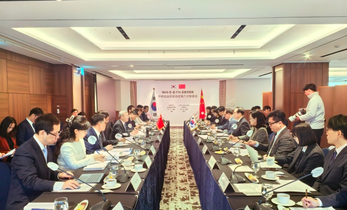 中韩自贸协定第六次联委会会议在韩国首尔举行 同意深化产业链供应链合作