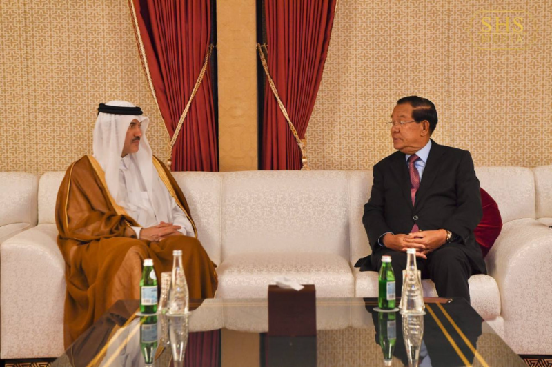 Cambodian Senate President Hold Talks with Key Trade Officials of Qatar