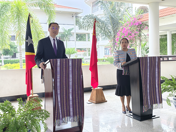 Chinese Vice Foreign Minister Sun Weidong Visits Timor-Leste and Holds Diplomatic Consultations
