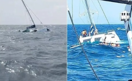 泰国普吉岛一游艇进水翻船 船上33名中国游客获救