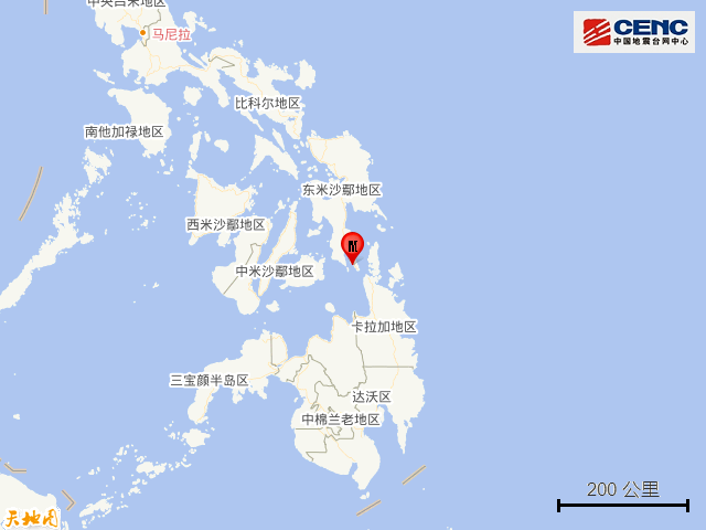 菲律宾棉兰老岛发生5.7级地震