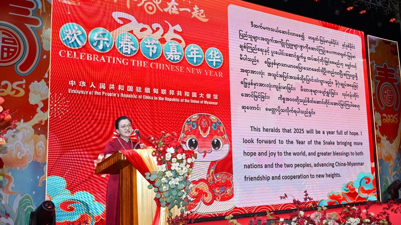 中国驻缅甸使馆举办2025年“欢乐春节嘉年华”