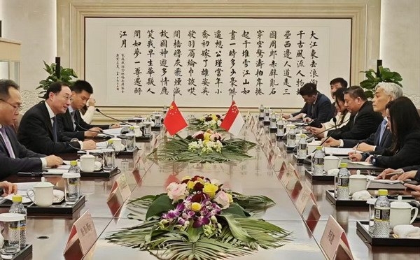 中国、新加坡举行第十一次外交磋商 新方重申反对“台独”