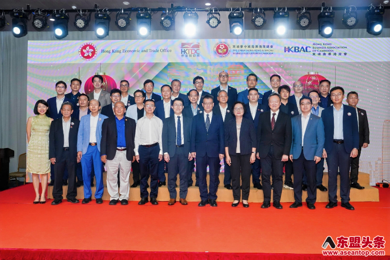 柬埔寨中国港澳侨商总会举办2025春茗晚会 在柬港澳侨商欢聚联谊