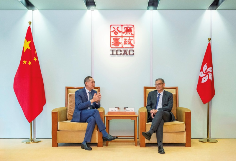 新加坡贪污调查局新任局长郑忠辉访问香港廉政公署 交流执法经验  