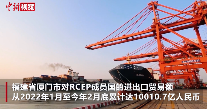 厦门对RCEP成员国进出口破万亿人民币