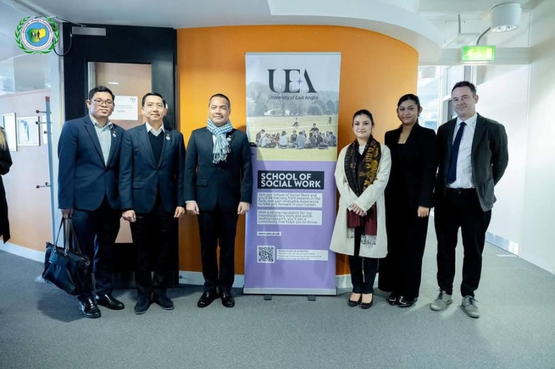 柬埔寨社会福利部大臣访问英国东安格利亚大学 了解儿童托育方面经验
