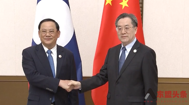 中国副总理丁薛祥分别会见老挝总理、印尼发展部长