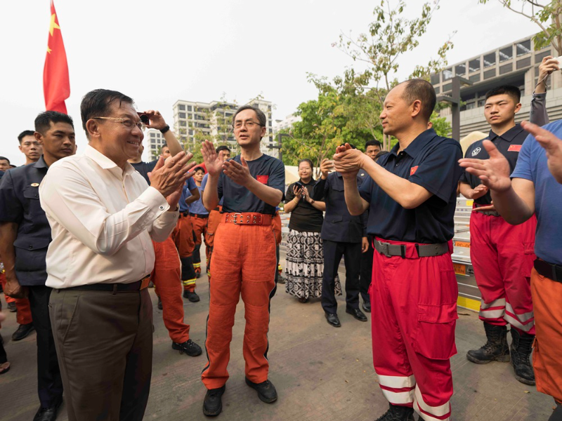 Myanmar’s Leader Min Aung Hlaing Extends His Appreciation to Chinese Rescue Teams