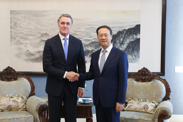 中国外交部副部长马朝旭会见美国新任驻华大使庞德伟 希望美方同中方相向而行