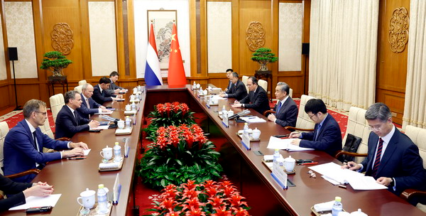 中国外交部长同荷兰外交大臣举行会谈 达成六点共识