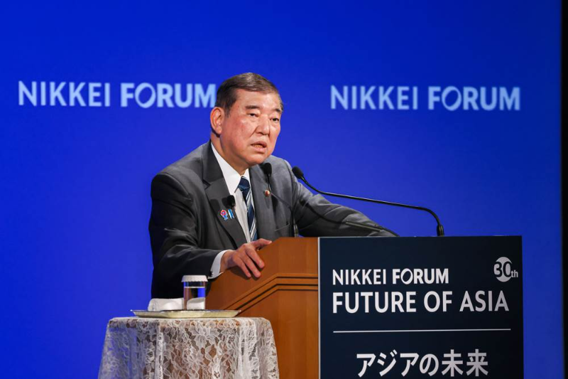 日本首相石破茂表示日本要反省历史 不再重蹈战争覆辙  中国外交部回应：对此予以重视