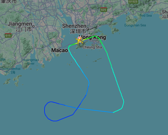 印度航空一架香港赴新德里航班 起飞后疑因技术问题折返香港