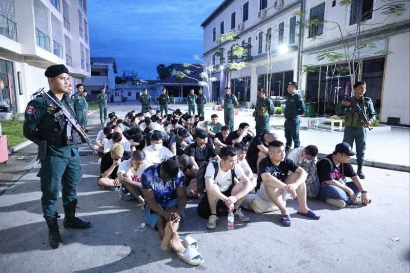 柬埔寨在全国展开打击网络诈骗行动 逮捕涉诈人员1362人  其中越南籍最多