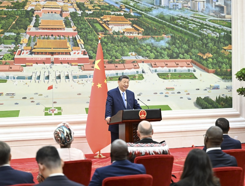 中国国家主席习近平接受美国、伊朗、以色列、越南等16国新任驻华大使递交国书