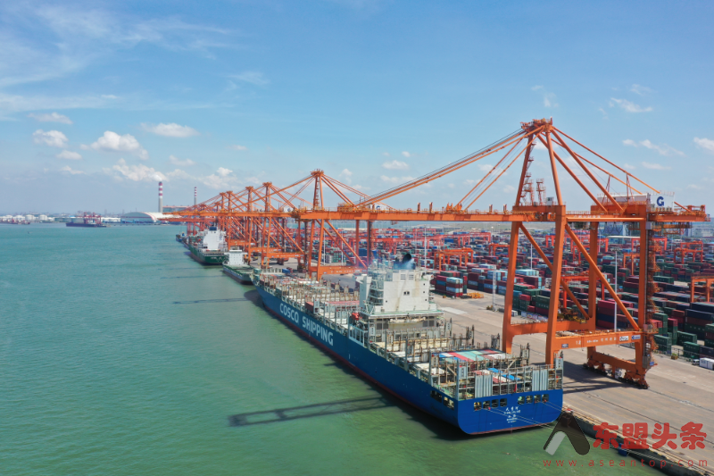 今年上半年，广西钦州港货物吞吐量11100万吨同比增长9.5%