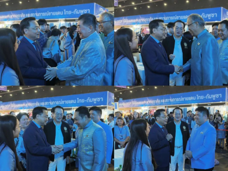 中国驻泰大使张建卫出席泰国“一乡一品”展览开幕式 与泰国代总理交流