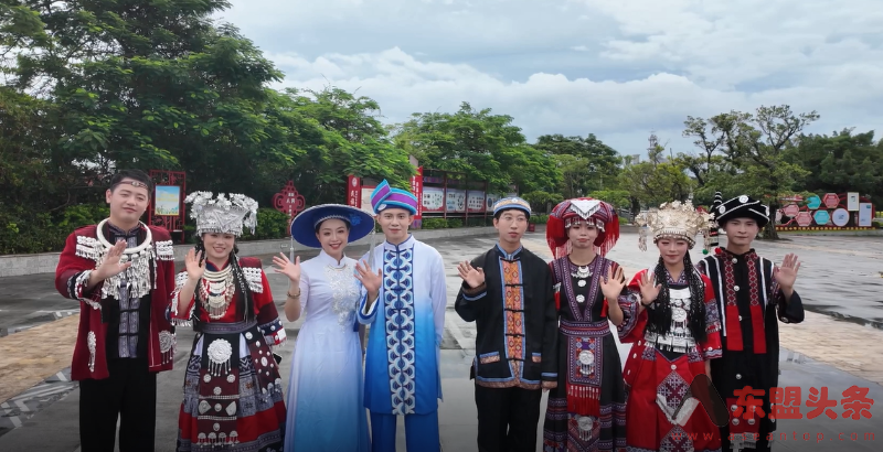 中越边境城市东兴举行七夕多民族集体婚礼