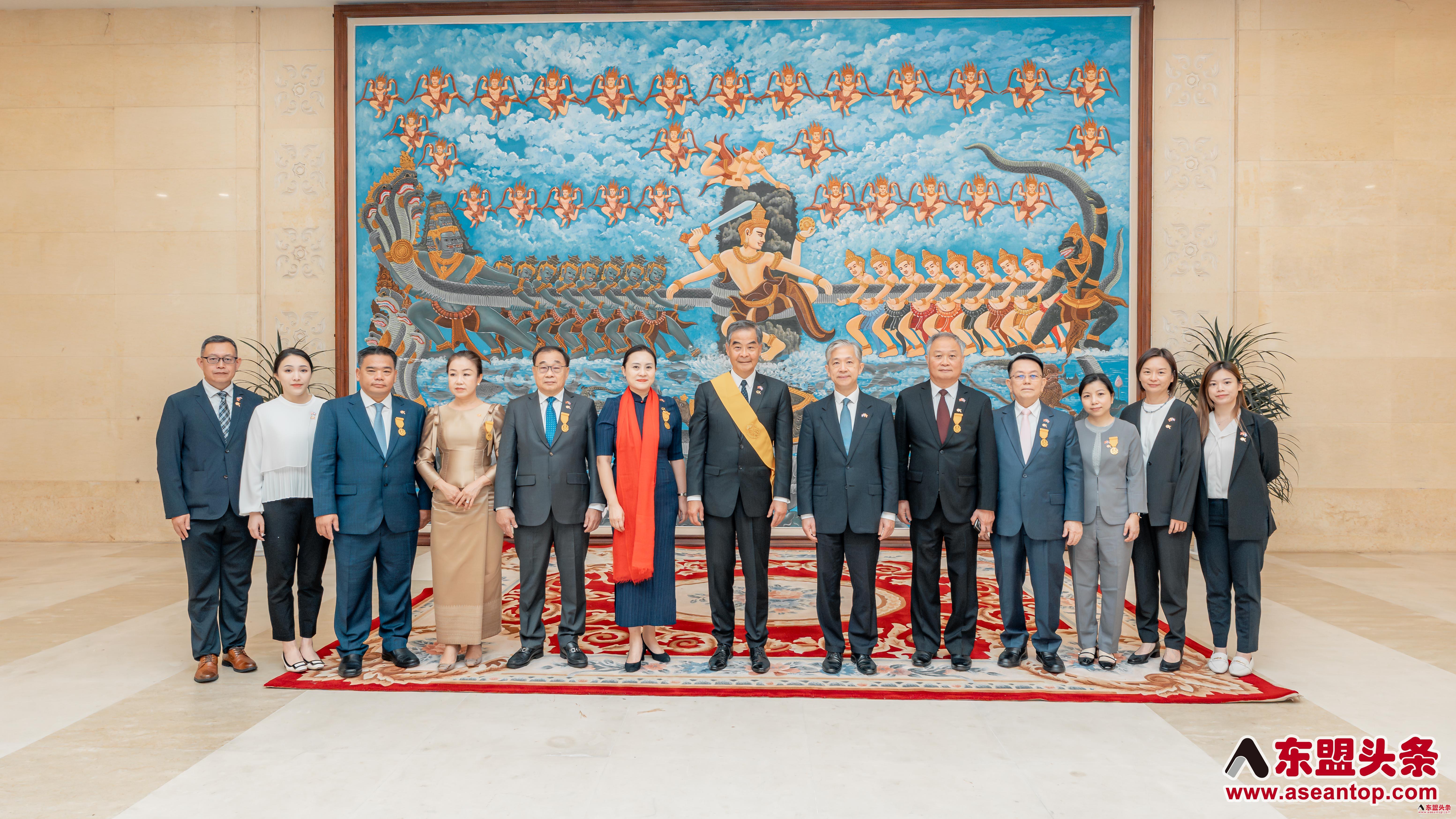LEUNG Chun-ying Honored with Cambodia’s Knight Grand Officer of the Royal Order of Monisaraphon for Healthcare Contributions