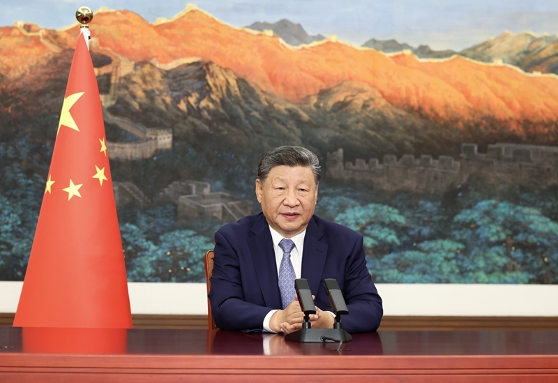 中国国家主席习近平在联合国气候变化峰会发表致辞 承诺到2035年中国减排7%-10%