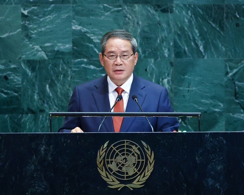 中国总理李强出席第80届联合国大会一般性辩论并发表讲话