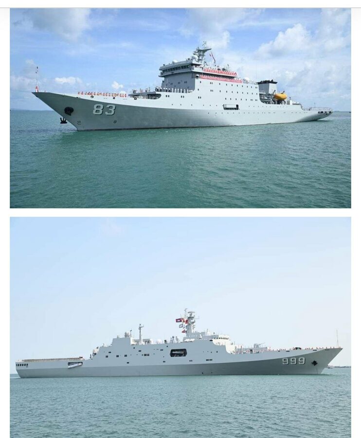 中澳军舰同期访问柬埔寨西哈努克港