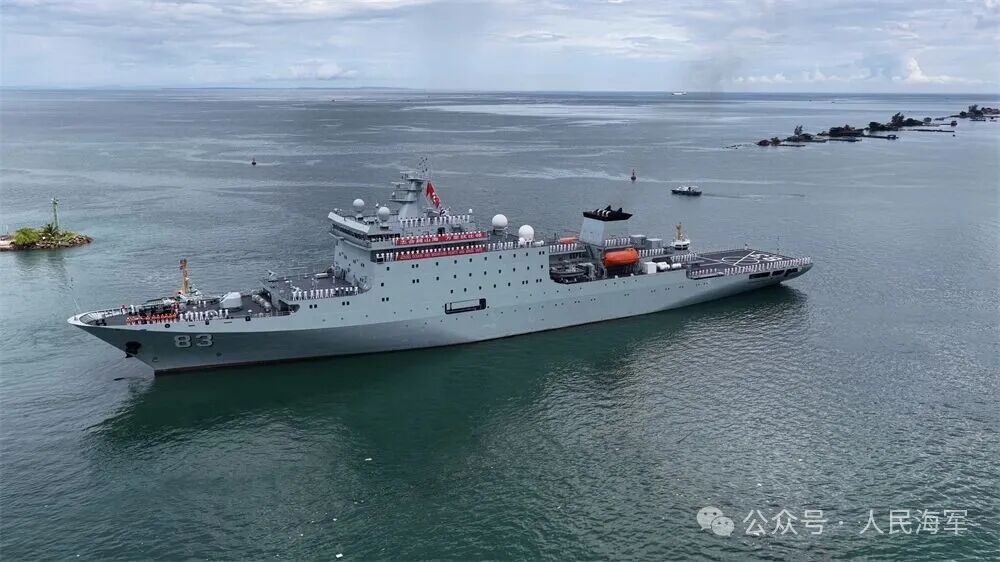 中国海军83舰编队结束对柬埔寨友好访问起程前往泰国