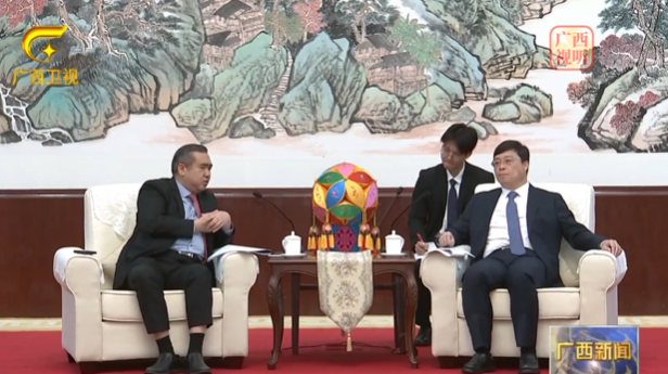 马来西亚交通部部长陆兆福访问中国广西 希望加密两地直航航线