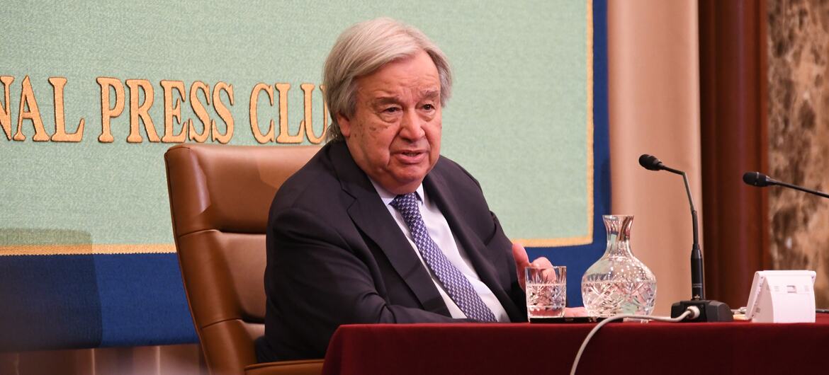 联合国秘书长访问日本表态：部分超级大国违反国际法、制造冲突  安理会改革“绝对至关重要”