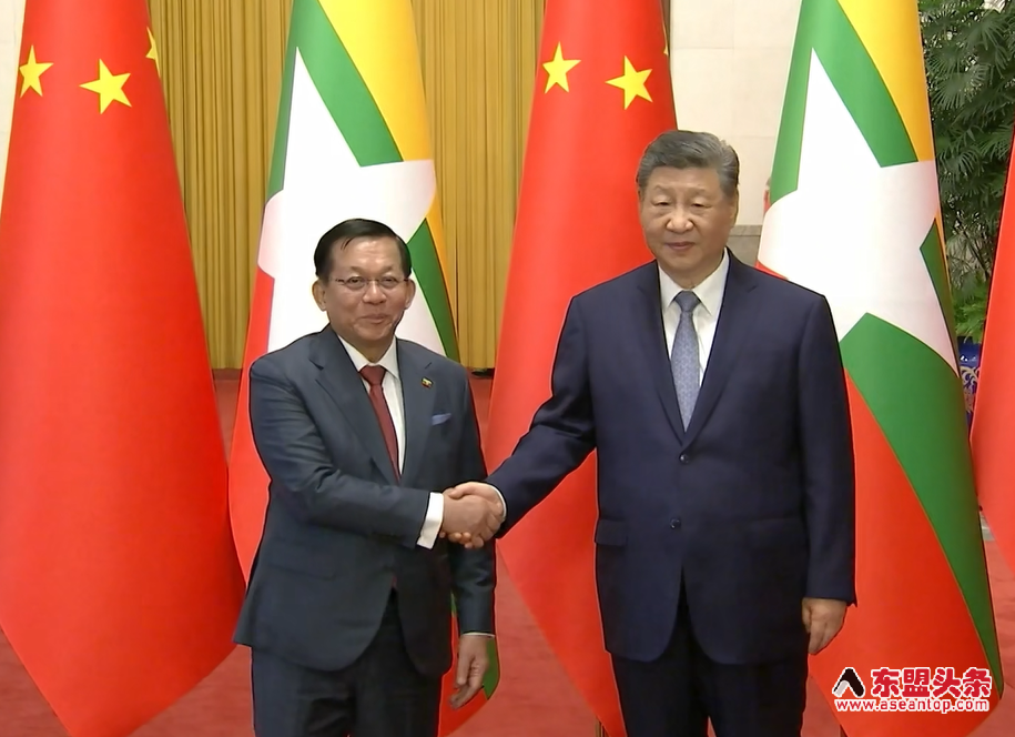 【视频】中国国家主席习近平与缅甸总统敏昂莱举行会谈
