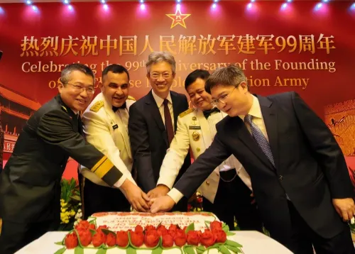 中国驻印度尼西亚使馆举行庆祝建军99周年招待会