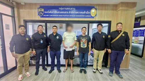 泰国移民局逮捕一名中国籍涉案男子 涉嫌诈骗且非法逾期滞留126天