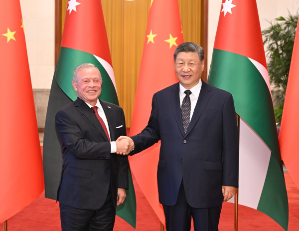 中国国家主席习近平同约旦国王阿卜杜拉二世举行会谈