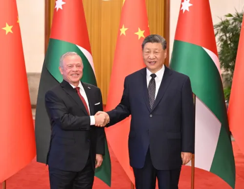 中国国家主席习近平同约旦国王阿卜杜拉二世举行会谈